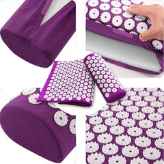Rose Shape Spike Acupressure Mat Yoga Cushion Body Massager