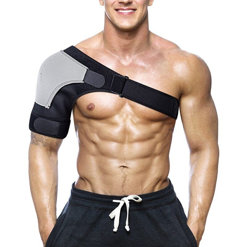 Adjustable Shoulder Support Belt, Rotator Cuff Pain Relief - Fits Left or Right Shoulder