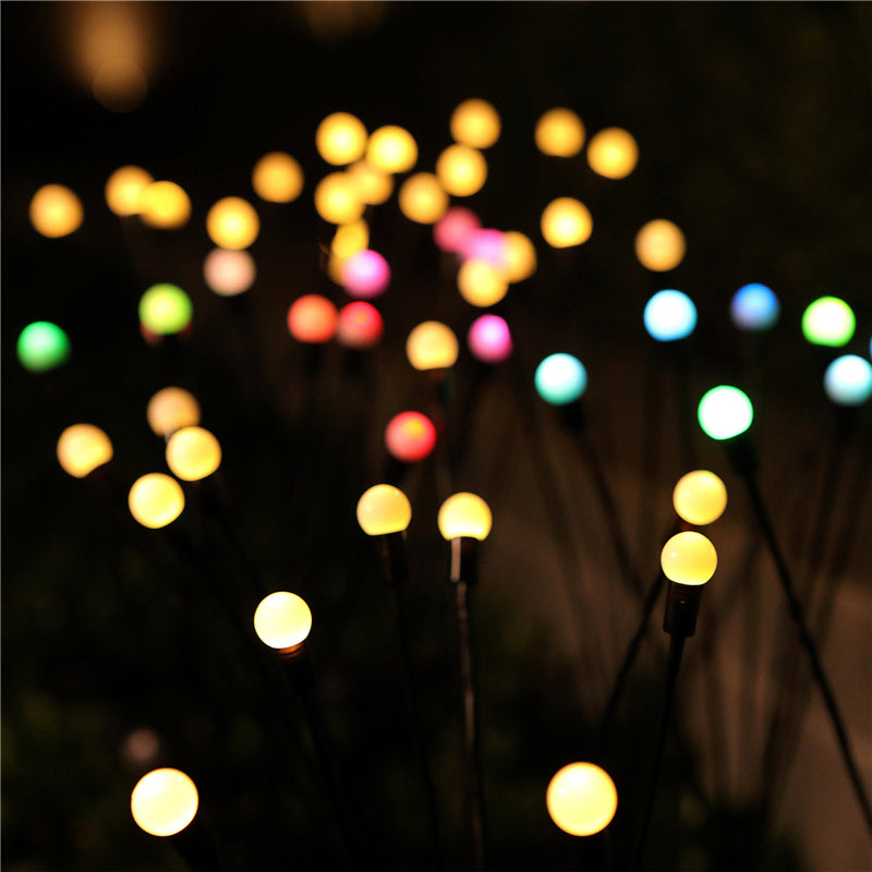 Solar Firefly Garden Solar Powered Lawn Patio Waterproof Decorative Lights