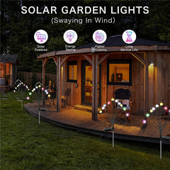 Solar Firefly Garden Solar Powered Lawn Patio Waterproof Decorative Lights