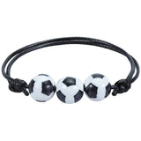 15 Pcs Sports Party Favors Charm Bead Ball Bracelets Wristbands Gifts