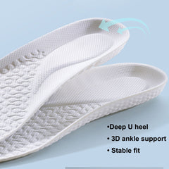 High Elasticity Sports Insoles Shock Absorbing Cushioning Shoe Inserts for Men Women
