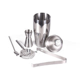 5pcs Stainless Steel Cocktail Shaker Set Bartender Kit