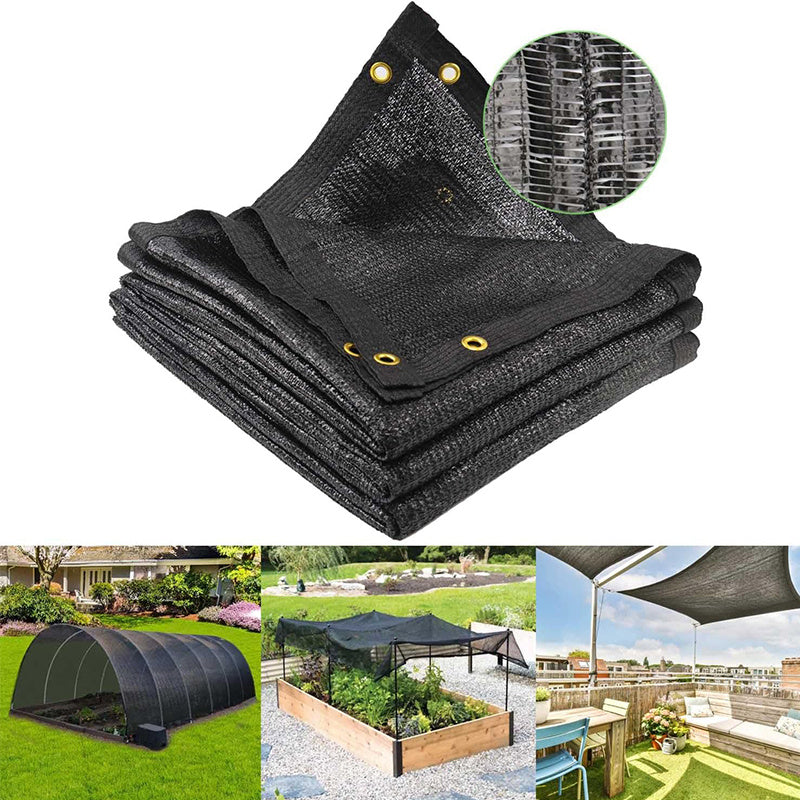 UV Resistant Shade Outdoor Sun Shade Black Net Cloth