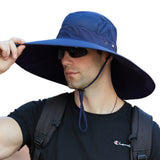 Super Wide Brim Bucket Hat UPF50+ Waterproof Sun Hat