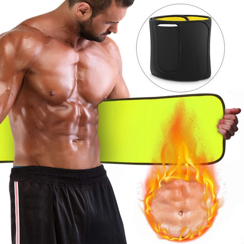 Waist Trimmer Belt for Men & Women Waist Trainer Sweat Band for Stomach Weight Loss Workouts ﻿