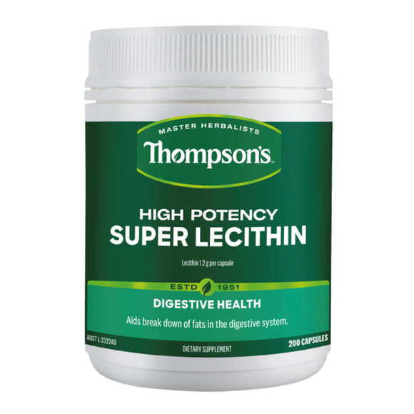 THOMPSON'S High Potency Super Lecithin 200 Capsules