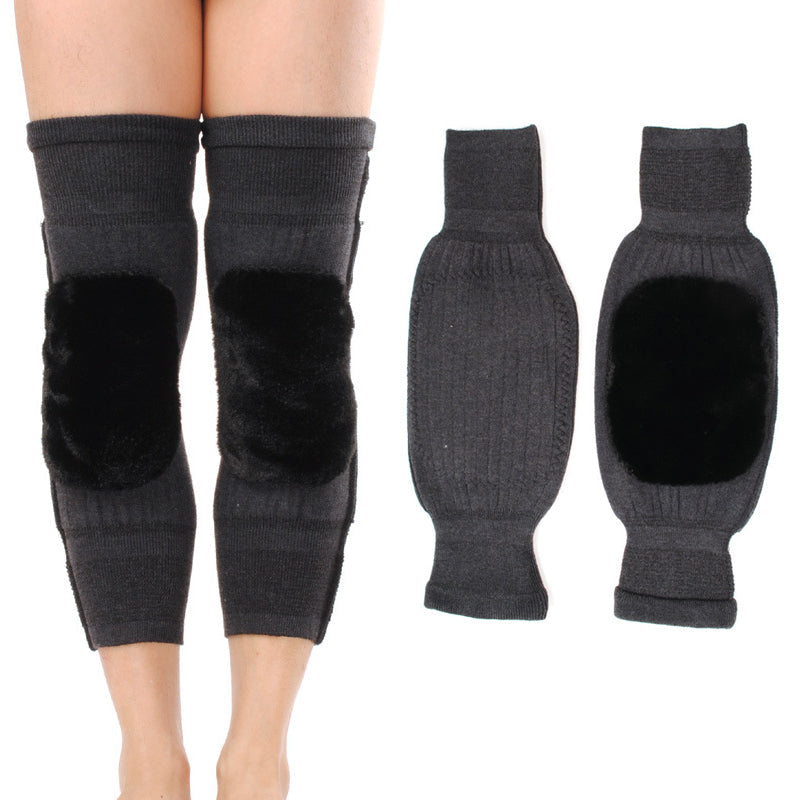 Thicken Cashmere Knee Warmer Cold Weather Thermal Leg Knee Sleeve