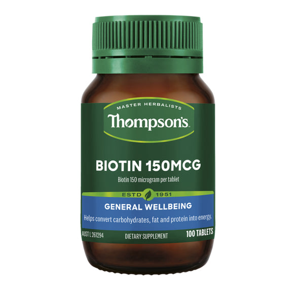 Thompson's Biotin 150mcg 100 Tablets