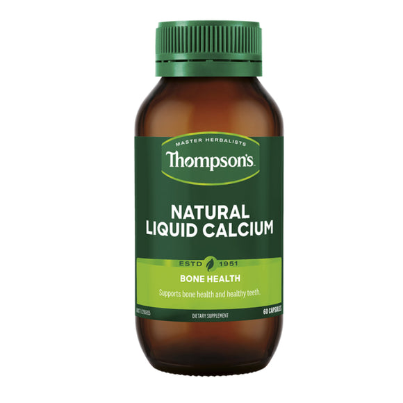 Thompson's Natural Liquid Calcium - 60 Capsules