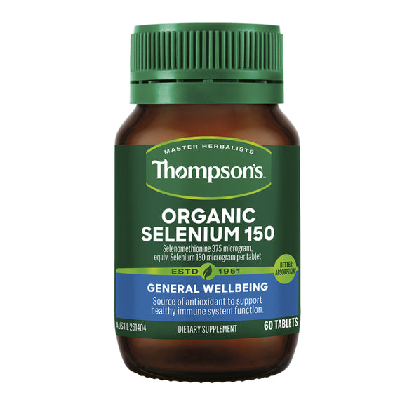 Thompson's Organic Selenium 150 60 tablets