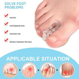 Silicone Gel Toe Separator Spacer Straightener Relief Foot Bunion Pain