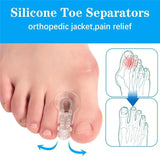 Silicone Gel Toe Separator Spacer Straightener Relief Foot Bunion Pain