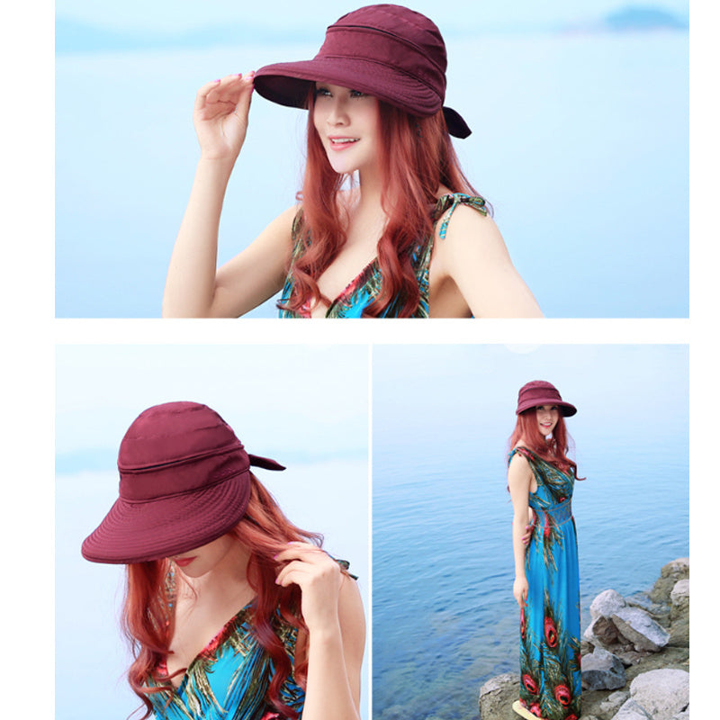 Simplicity Hats for Women UPF 50+ UV Sun Protective Convertible Beach Visor Hat