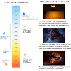 USB Rechargeable Book Clip On Light for Reading
