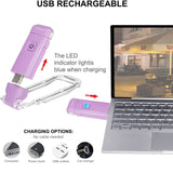 USB Rechargeable Book Cliip On Light for Reading
