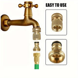 1 Set Universal Brass Garden Hose Connectors