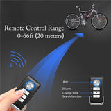 Vibration Sensing Bike Security Alarm with Remote