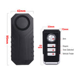 Vibration Sensing Bike Security Alarm with Remote