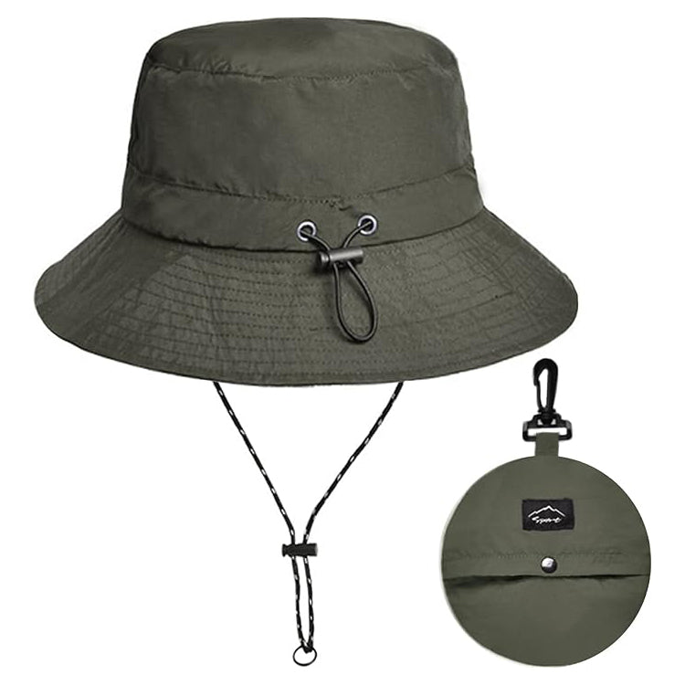 Waterproof Bucket Hat for Women and Men Sun Protection Beach Sun Hat Fishing Safari Boonie Cap