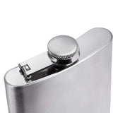 Stainless Steel Hip Liquor Whiskey Alcohol Flask Cap Pocket Wine Bottle