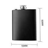 Stainless Steel Hip Liquor Whiskey Alcohol Flask Cap Pocket Wine Bottle