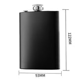 Stainless Steel Hip Liquor Whiskey Alcohol Flask Cap Pocket Wine Bottle