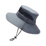 Wide Brim Bucket Hat UV Protection Summer Fisherman Hat Breathable Sun Hat