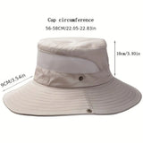 Wide Brim Bucket Hat UV Protection Summer Fisherman Hat Breathable Sun Hat