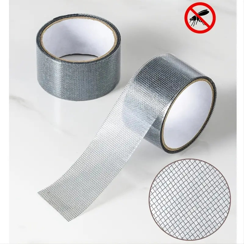 Adhesive & Waterproof Window Screen Fiberglass Covering Mesh Repair Patch Tape