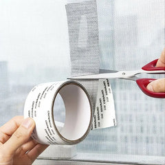 Adhesive & Waterproof Window Screen Fiberglass Covering Mesh Repair Patch Tape