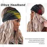 Women Knotted Headband Tie Dye Head Wraps Workout Sweatbands