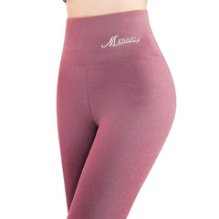 Women's Thin Dralon Fleece Lined Leggings High Waist Thermal Warm Tight Pants