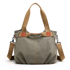 Women's Canvas Tote Purses Crossbody Handbags Convertible Top Handle Work Bags