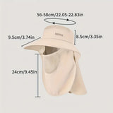 Women’s Stylish Sun Hat with Ponytail Hole Wide Brim UV Protection Bucket Hat