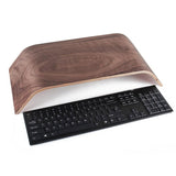 Wooden Desktop Computer Monitor Stand for Desk Laptop Screen Riser Organizer