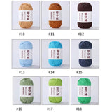 Cotton Light Knitting and Crochet Yarn Soft Versatile Durable Wide Color Range