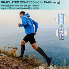 Zipper Compression Socks Support Sports Stockings for Men and Women