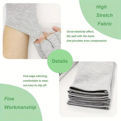 Half-finger Mittens Bamboo Arthritis Gloves Bamboo Fiber Compression Gloves