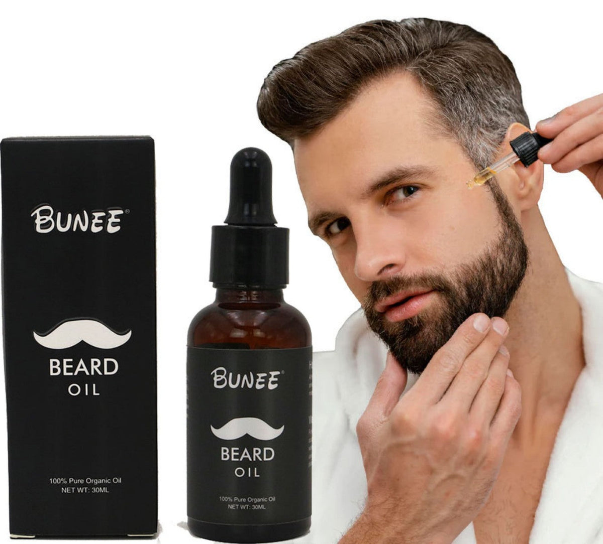 Beard Oil for Men – Softens & Moisturizes Beard Hair, Soothes Skin Irritation