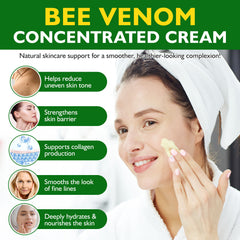 Bee Venom Comprehensive Skin Restoration Cream for Face & Body, Firms and Rejuvenates ﻿