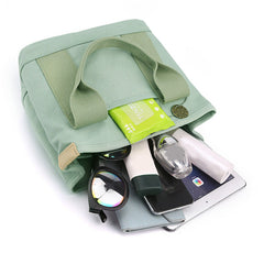 Women Canvas Tote Bag Handbags Shoulder Bags Zip Crossbody Bag