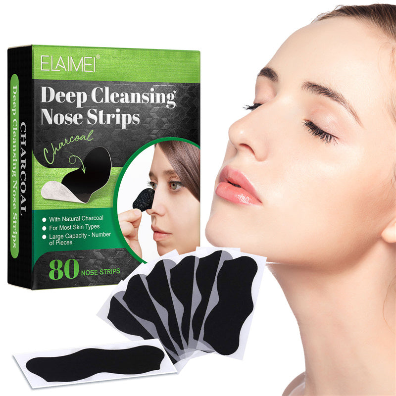 Deep Cleansing Blackhead Remover Charcoal Nose Strips