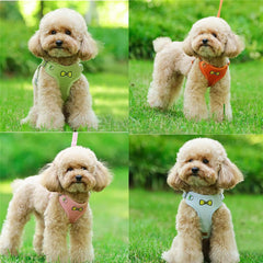 Adjustable Reflective Pet Cat Dog Vest Harness and Leash Set