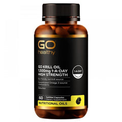 GO Healthy Go Krill Oil 1,500mg 1-A-DAY 60 Capsules