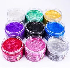Disposable Hair Color Wax Women Men Styling DIY Mud Paste Dye Cream Hairsty