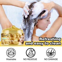 Disposable Hair Color Wax Women Men Styling DIY Mud Paste Dye Cream Hairsty