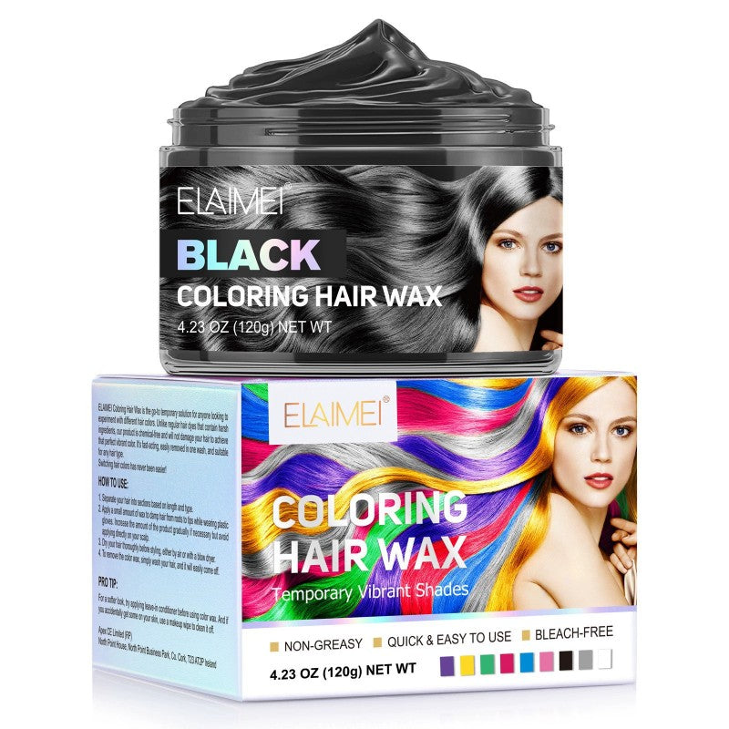 Disposable Hair Color Wax Women Men Styling DIY Mud Paste Dye Cream Hairsty
