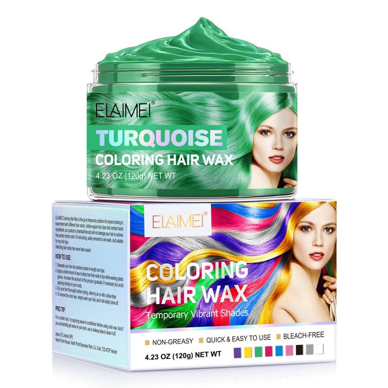 Disposable Hair Color Wax Women Men Styling DIY Mud Paste Dye Cream Hairsty