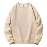 Heavyweight Crewneck Sweatshirt Oversized Casual Cotton Tops for Men & Women